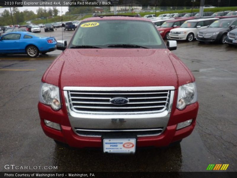 Sangria Red Metallic / Black 2010 Ford Explorer Limited 4x4