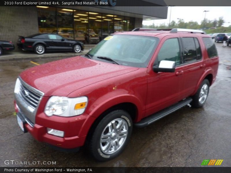 Sangria Red Metallic / Black 2010 Ford Explorer Limited 4x4