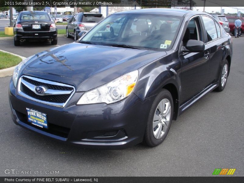 Graphite Gray Metallic / Off-Black 2011 Subaru Legacy 2.5i