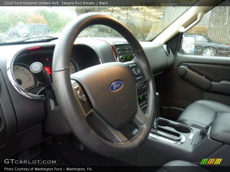 Sangria Red Metallic / Black 2010 Ford Explorer Limited 4x4