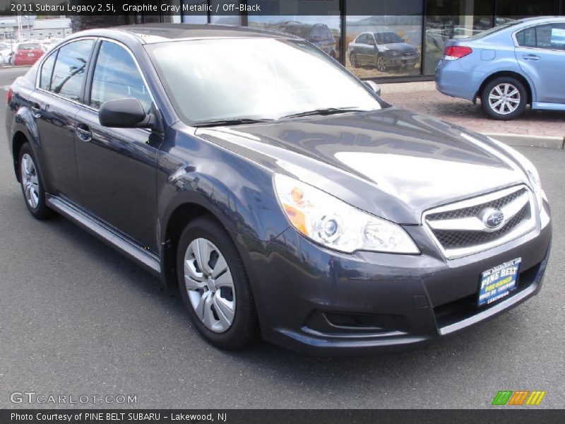 Graphite Gray Metallic / Off-Black 2011 Subaru Legacy 2.5i