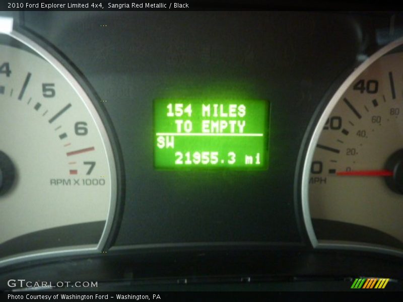 Sangria Red Metallic / Black 2010 Ford Explorer Limited 4x4