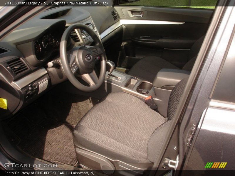 Graphite Gray Metallic / Off-Black 2011 Subaru Legacy 2.5i