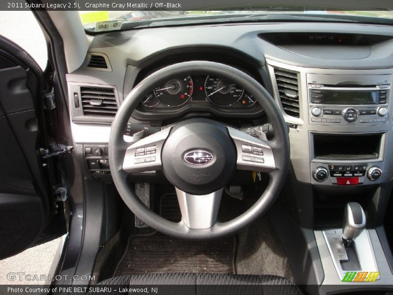 Graphite Gray Metallic / Off-Black 2011 Subaru Legacy 2.5i