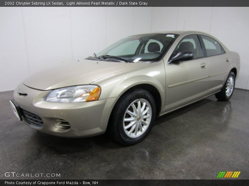 Light Almond Pearl Metallic / Dark Slate Gray 2002 Chrysler Sebring LX Sedan