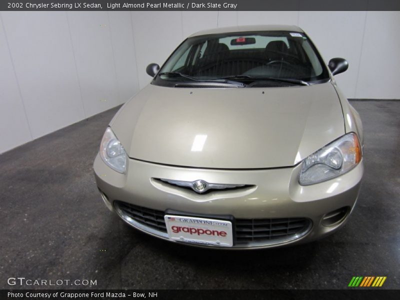 Light Almond Pearl Metallic / Dark Slate Gray 2002 Chrysler Sebring LX Sedan