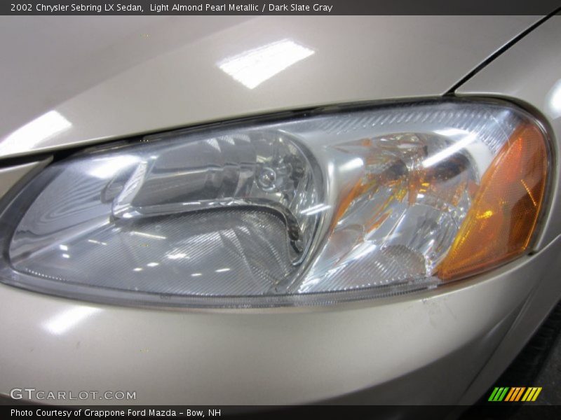 Light Almond Pearl Metallic / Dark Slate Gray 2002 Chrysler Sebring LX Sedan