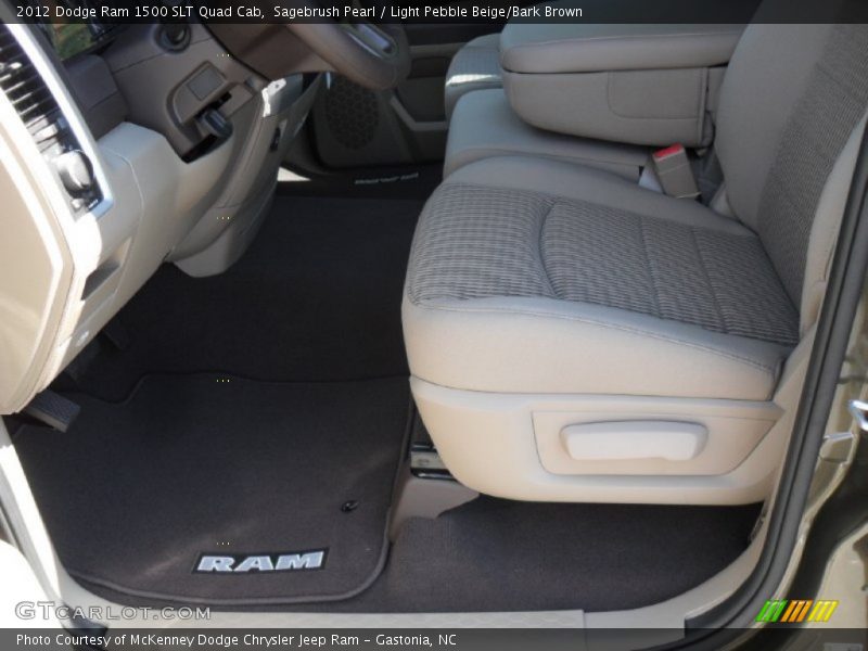 Sagebrush Pearl / Light Pebble Beige/Bark Brown 2012 Dodge Ram 1500 SLT Quad Cab