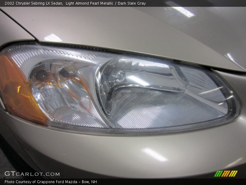 Light Almond Pearl Metallic / Dark Slate Gray 2002 Chrysler Sebring LX Sedan