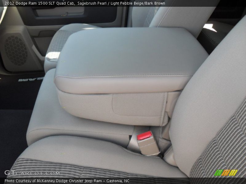 Sagebrush Pearl / Light Pebble Beige/Bark Brown 2012 Dodge Ram 1500 SLT Quad Cab