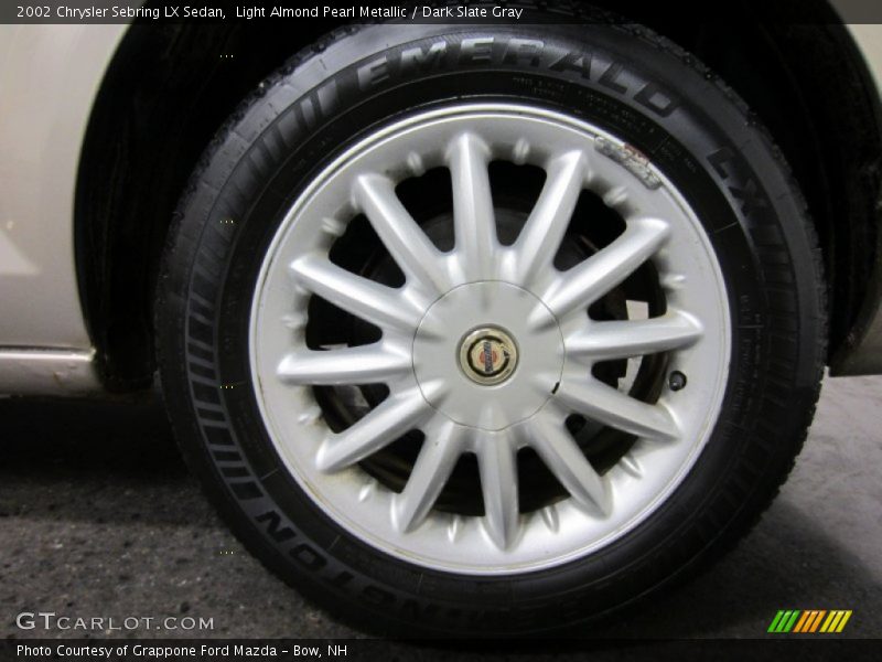 Light Almond Pearl Metallic / Dark Slate Gray 2002 Chrysler Sebring LX Sedan