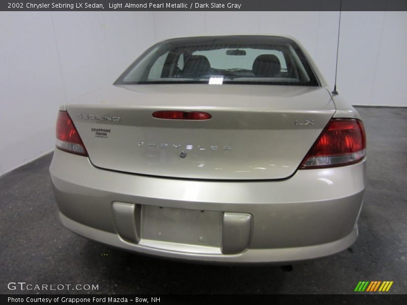 Light Almond Pearl Metallic / Dark Slate Gray 2002 Chrysler Sebring LX Sedan