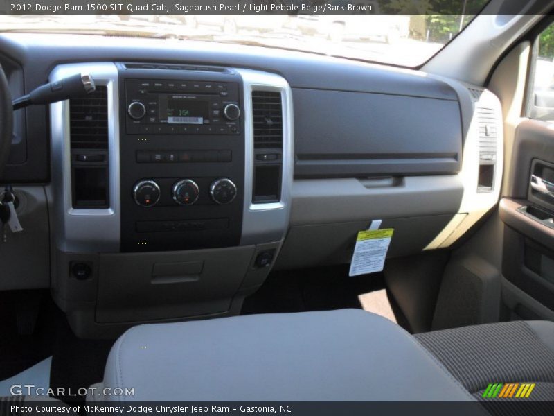 Sagebrush Pearl / Light Pebble Beige/Bark Brown 2012 Dodge Ram 1500 SLT Quad Cab