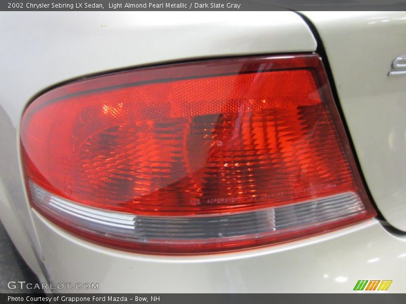 Light Almond Pearl Metallic / Dark Slate Gray 2002 Chrysler Sebring LX Sedan