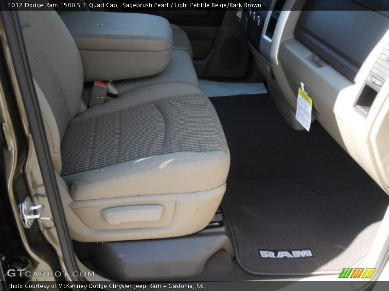 Sagebrush Pearl / Light Pebble Beige/Bark Brown 2012 Dodge Ram 1500 SLT Quad Cab
