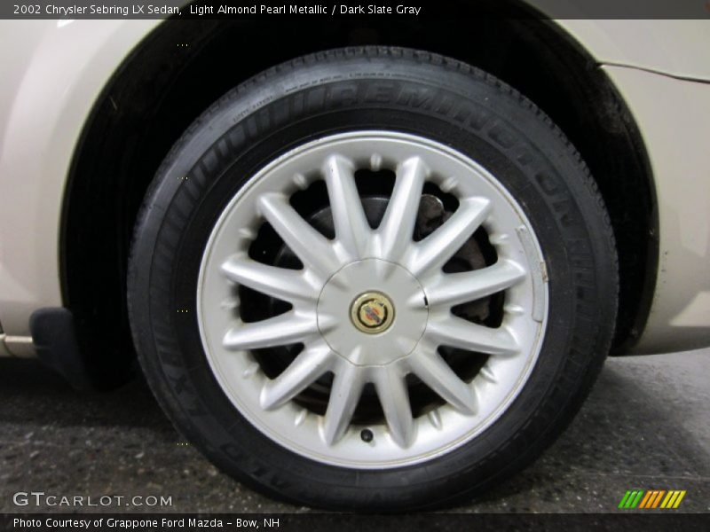 Light Almond Pearl Metallic / Dark Slate Gray 2002 Chrysler Sebring LX Sedan