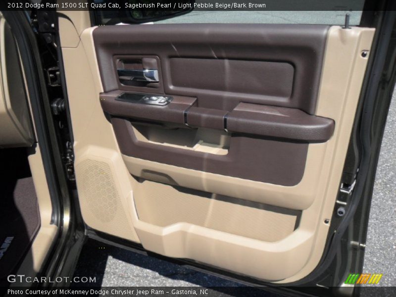 Sagebrush Pearl / Light Pebble Beige/Bark Brown 2012 Dodge Ram 1500 SLT Quad Cab