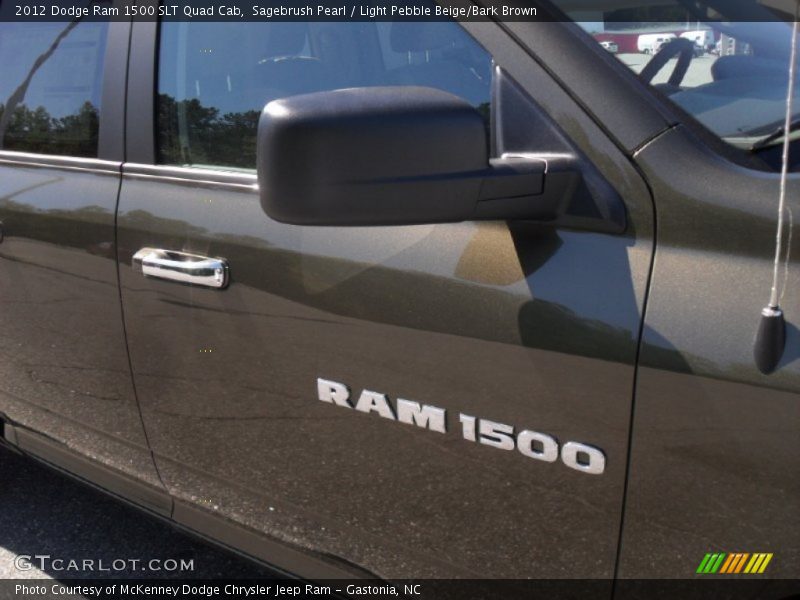 Sagebrush Pearl / Light Pebble Beige/Bark Brown 2012 Dodge Ram 1500 SLT Quad Cab