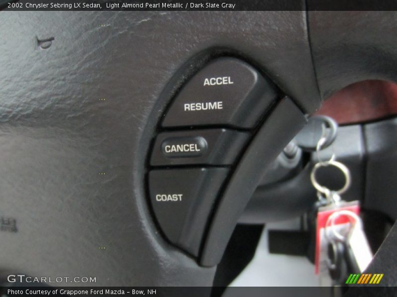 Light Almond Pearl Metallic / Dark Slate Gray 2002 Chrysler Sebring LX Sedan