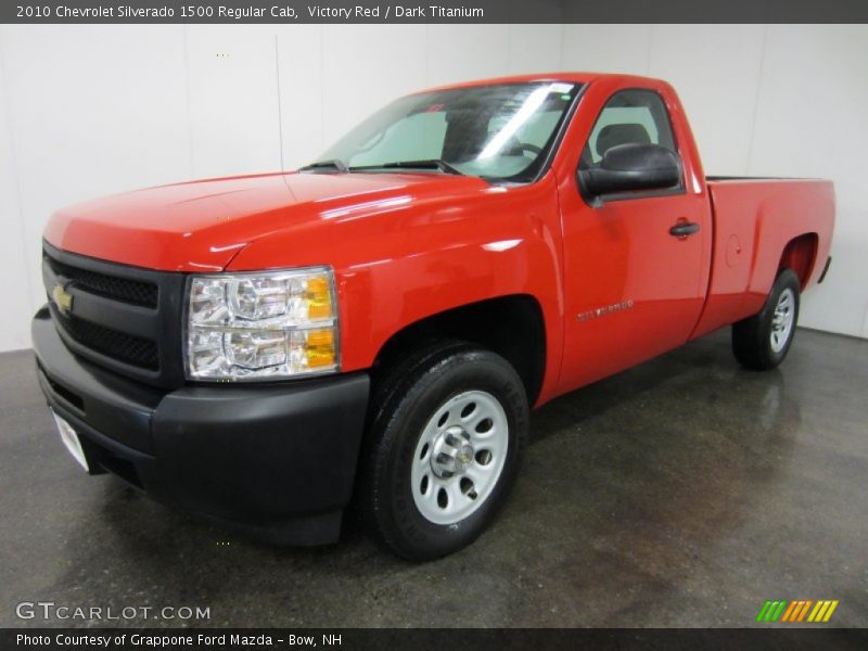 Victory Red / Dark Titanium 2010 Chevrolet Silverado 1500 Regular Cab