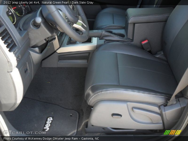 Natural Green Pearl / Dark Slate Gray 2012 Jeep Liberty Jet 4x4