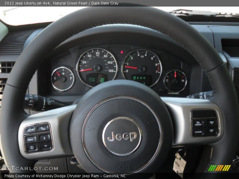 Natural Green Pearl / Dark Slate Gray 2012 Jeep Liberty Jet 4x4