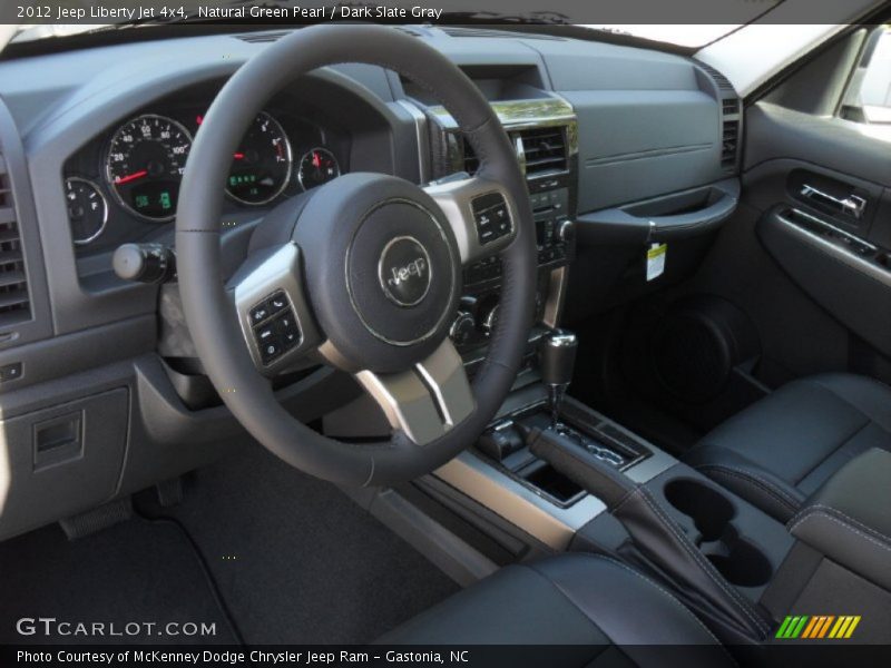 Natural Green Pearl / Dark Slate Gray 2012 Jeep Liberty Jet 4x4