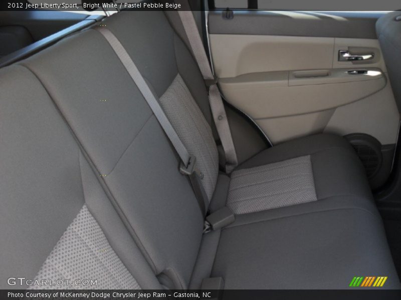Bright White / Pastel Pebble Beige 2012 Jeep Liberty Sport