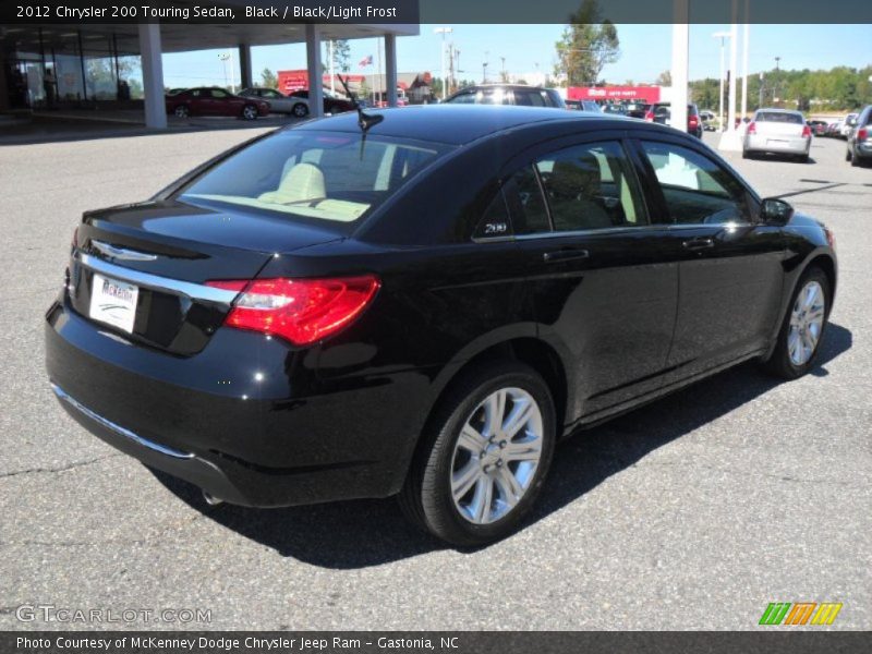 Black / Black/Light Frost 2012 Chrysler 200 Touring Sedan