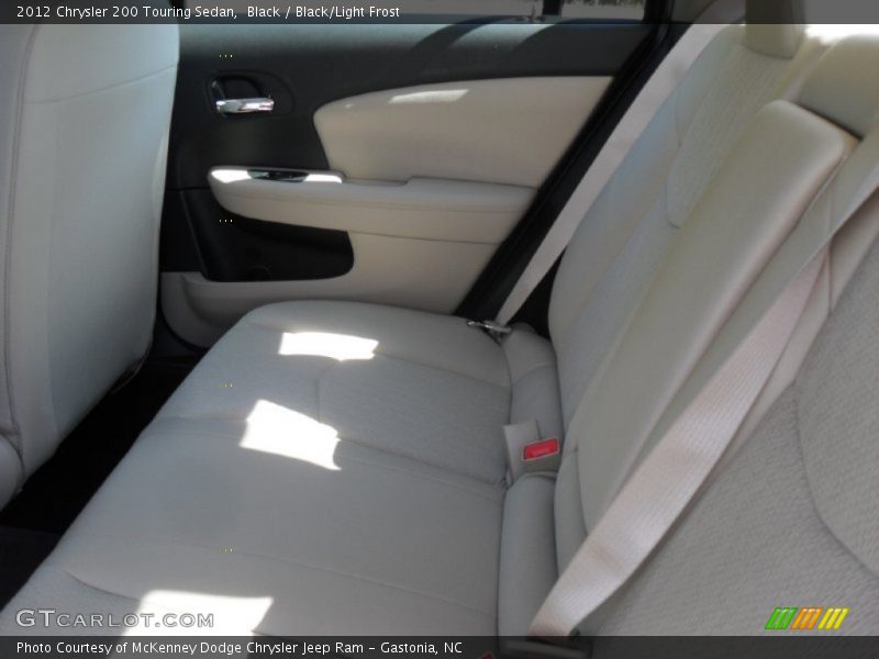 Black / Black/Light Frost 2012 Chrysler 200 Touring Sedan