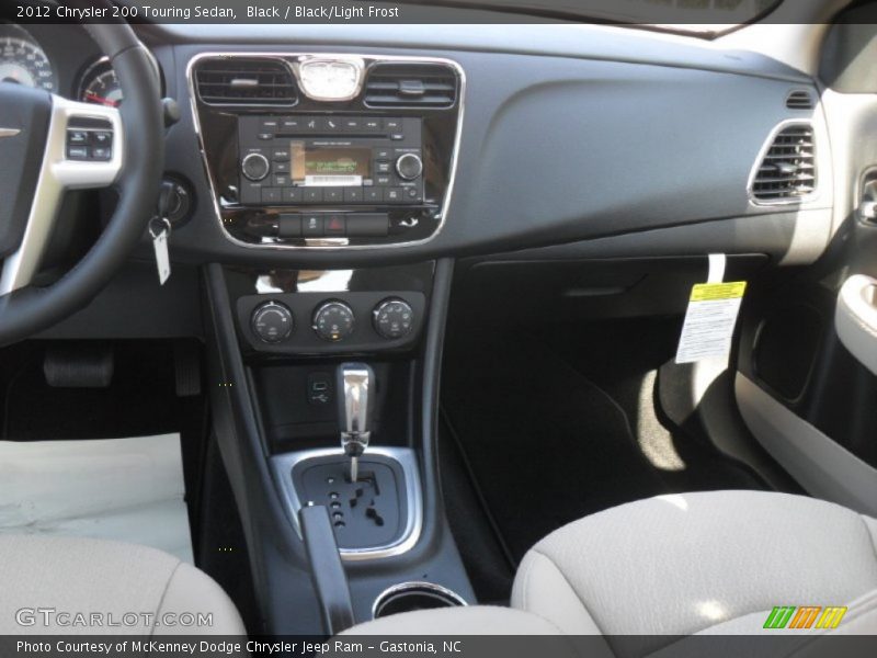 Black / Black/Light Frost 2012 Chrysler 200 Touring Sedan