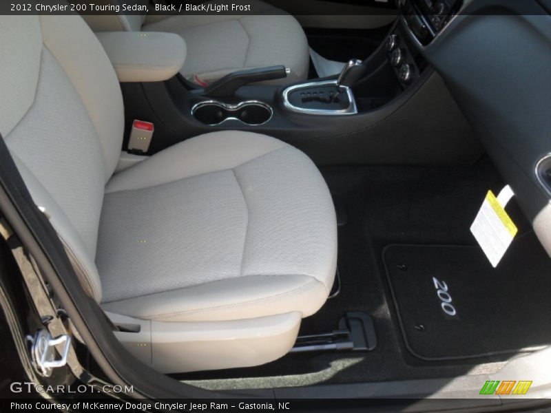Black / Black/Light Frost 2012 Chrysler 200 Touring Sedan