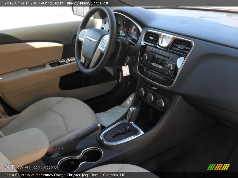 Black / Black/Light Frost 2012 Chrysler 200 Touring Sedan