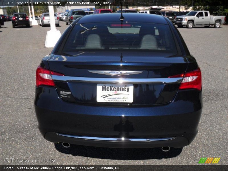 Blackberry Pearl Coat / Black 2012 Chrysler 200 Limited Sedan