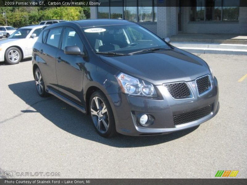 Carbon Gray Metallic / Ebony 2009 Pontiac Vibe GT