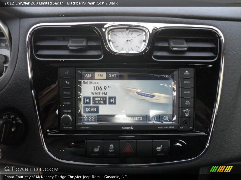 Blackberry Pearl Coat / Black 2012 Chrysler 200 Limited Sedan