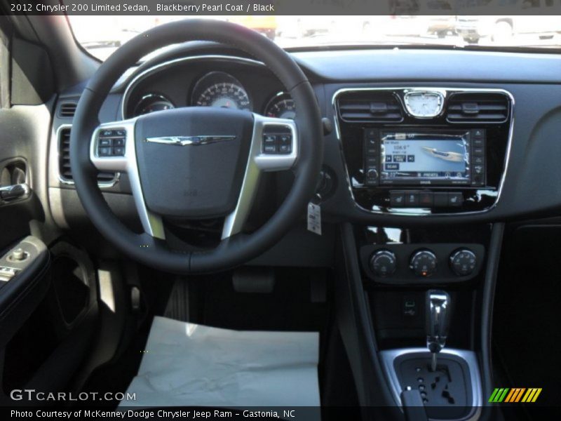 Blackberry Pearl Coat / Black 2012 Chrysler 200 Limited Sedan