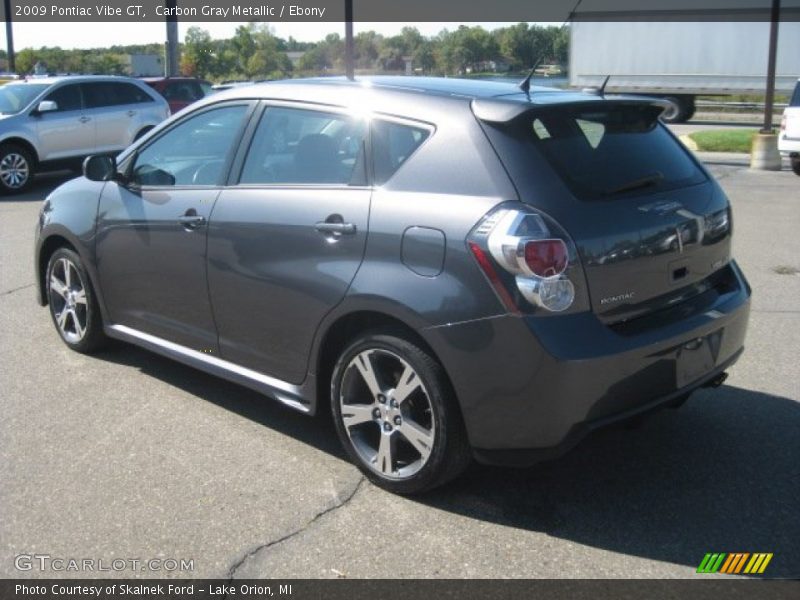 Carbon Gray Metallic / Ebony 2009 Pontiac Vibe GT