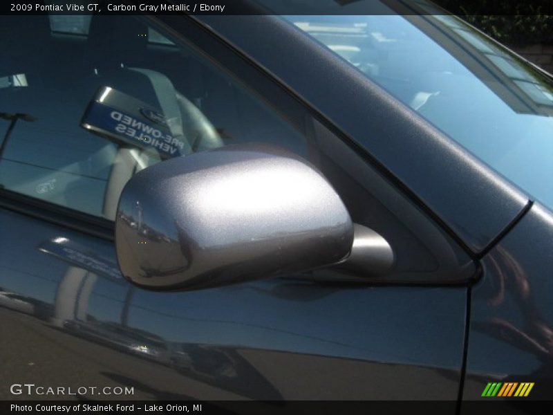 Carbon Gray Metallic / Ebony 2009 Pontiac Vibe GT