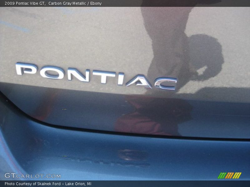 Carbon Gray Metallic / Ebony 2009 Pontiac Vibe GT