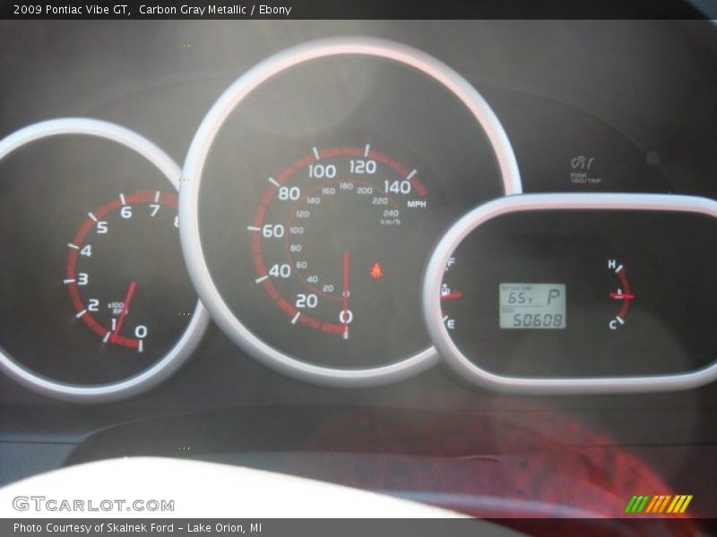 Carbon Gray Metallic / Ebony 2009 Pontiac Vibe GT