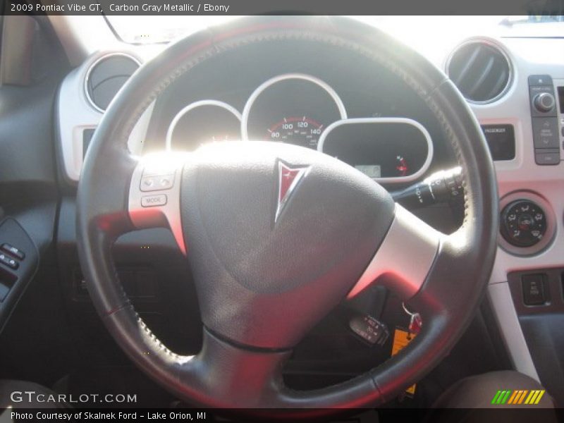 Carbon Gray Metallic / Ebony 2009 Pontiac Vibe GT