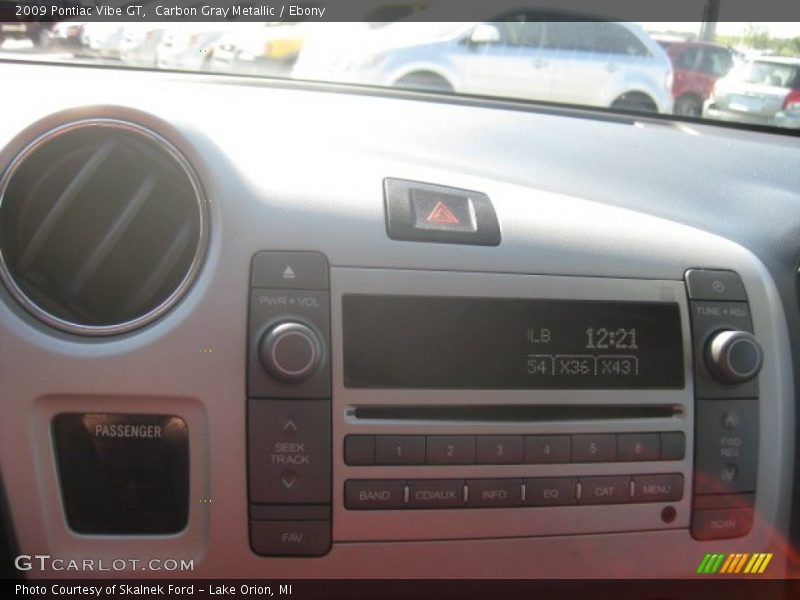 Carbon Gray Metallic / Ebony 2009 Pontiac Vibe GT