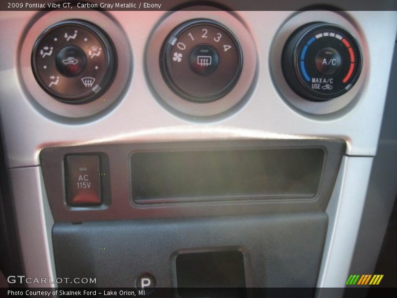 Carbon Gray Metallic / Ebony 2009 Pontiac Vibe GT