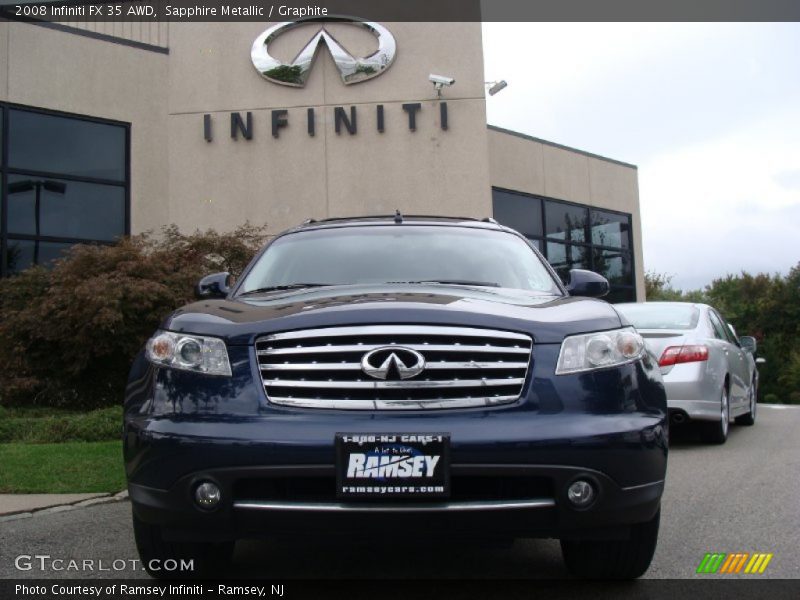Sapphire Metallic / Graphite 2008 Infiniti FX 35 AWD