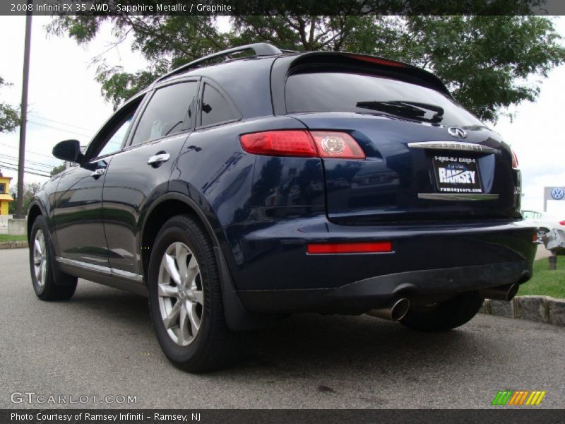 Sapphire Metallic / Graphite 2008 Infiniti FX 35 AWD