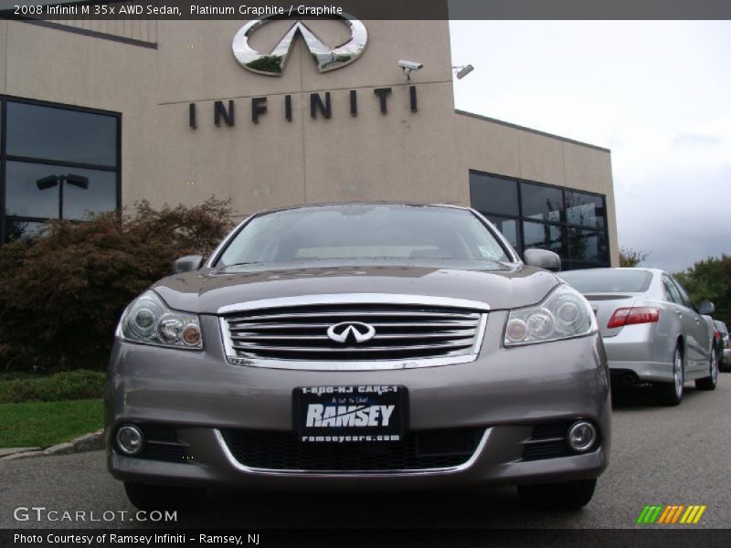 Platinum Graphite / Graphite 2008 Infiniti M 35x AWD Sedan