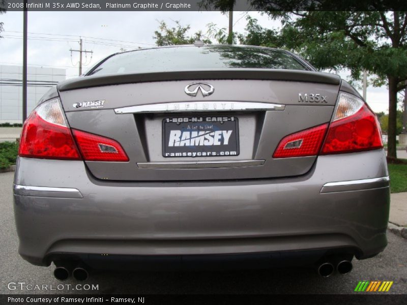 Platinum Graphite / Graphite 2008 Infiniti M 35x AWD Sedan