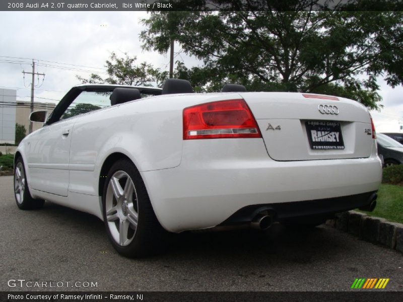 Ibis White / Black 2008 Audi A4 2.0T quattro Cabriolet