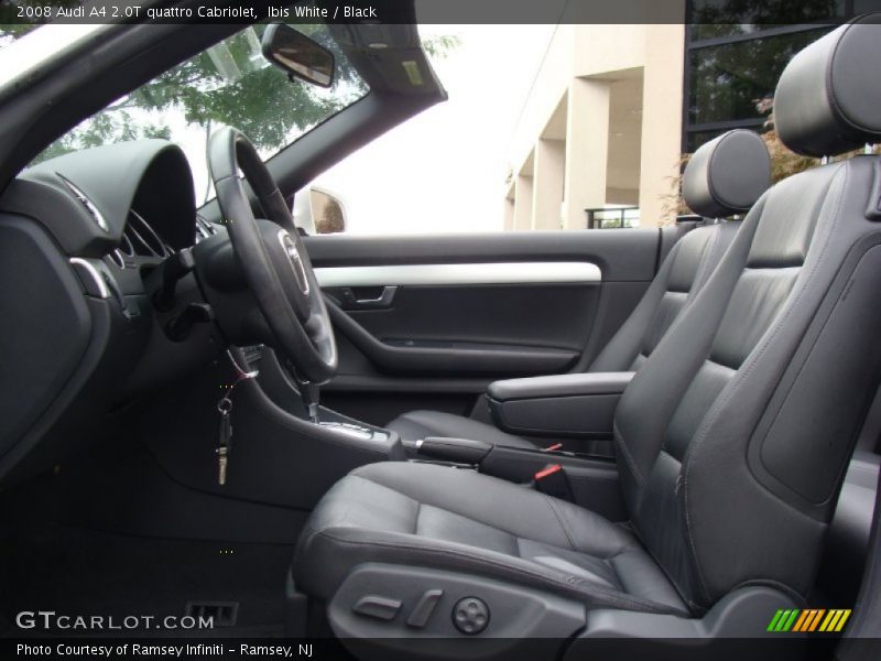 Ibis White / Black 2008 Audi A4 2.0T quattro Cabriolet